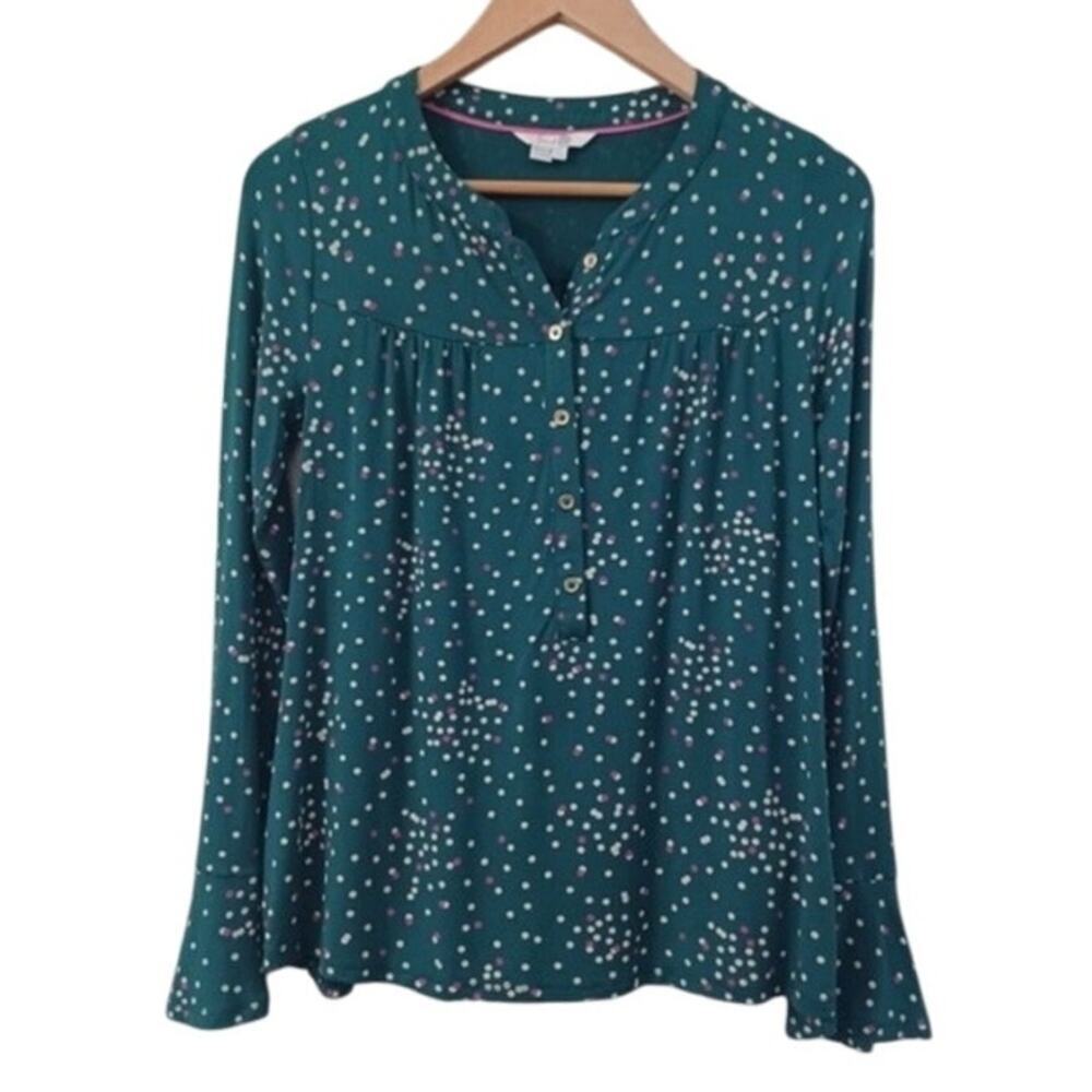 Women's New Boden Green Polka Dot Top Size‎ 6